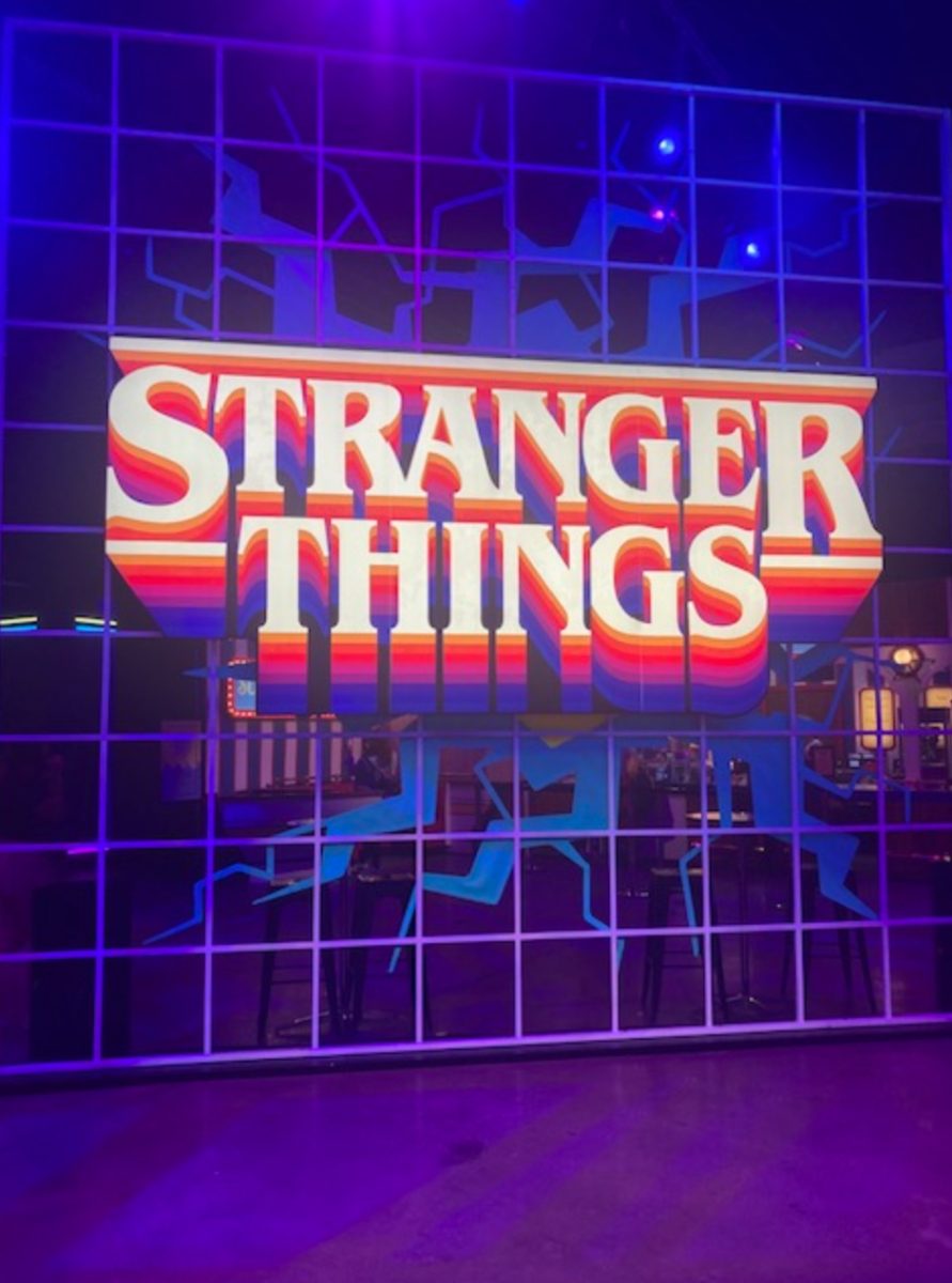 The series logo from an event, Stranger Things: The Experience, was previously located in New York City.