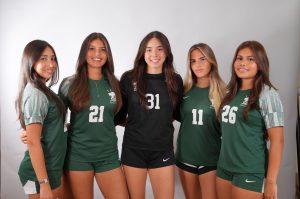 The senior Girls' Soccer team members are already getting ready for a long season.