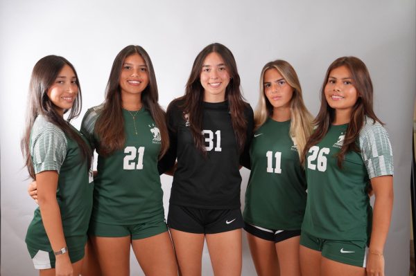 The senior Girls' Soccer team members are already getting ready for a long season.