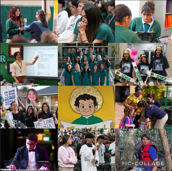 A composite of images commemorating Don Bosco Day heralds the advent of Catholic Schools' Week.