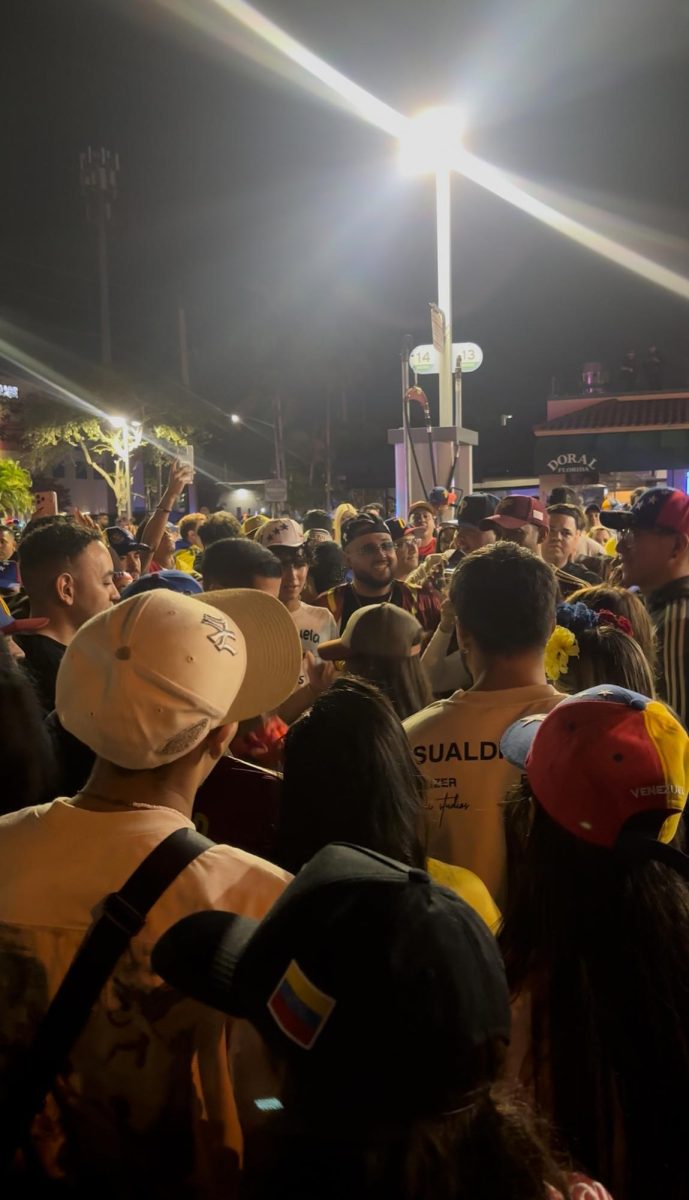 Residents of Doral, many of whom are originally from Venezuela, poured into the streets of the city to celebrate the ouster of Nicolas Maduro, the President of Venezuela.