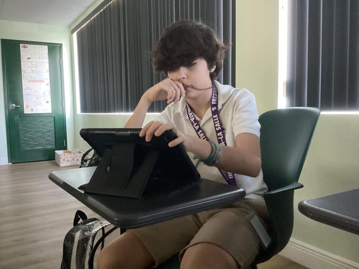 An example of a student allocating free time to finish work. 