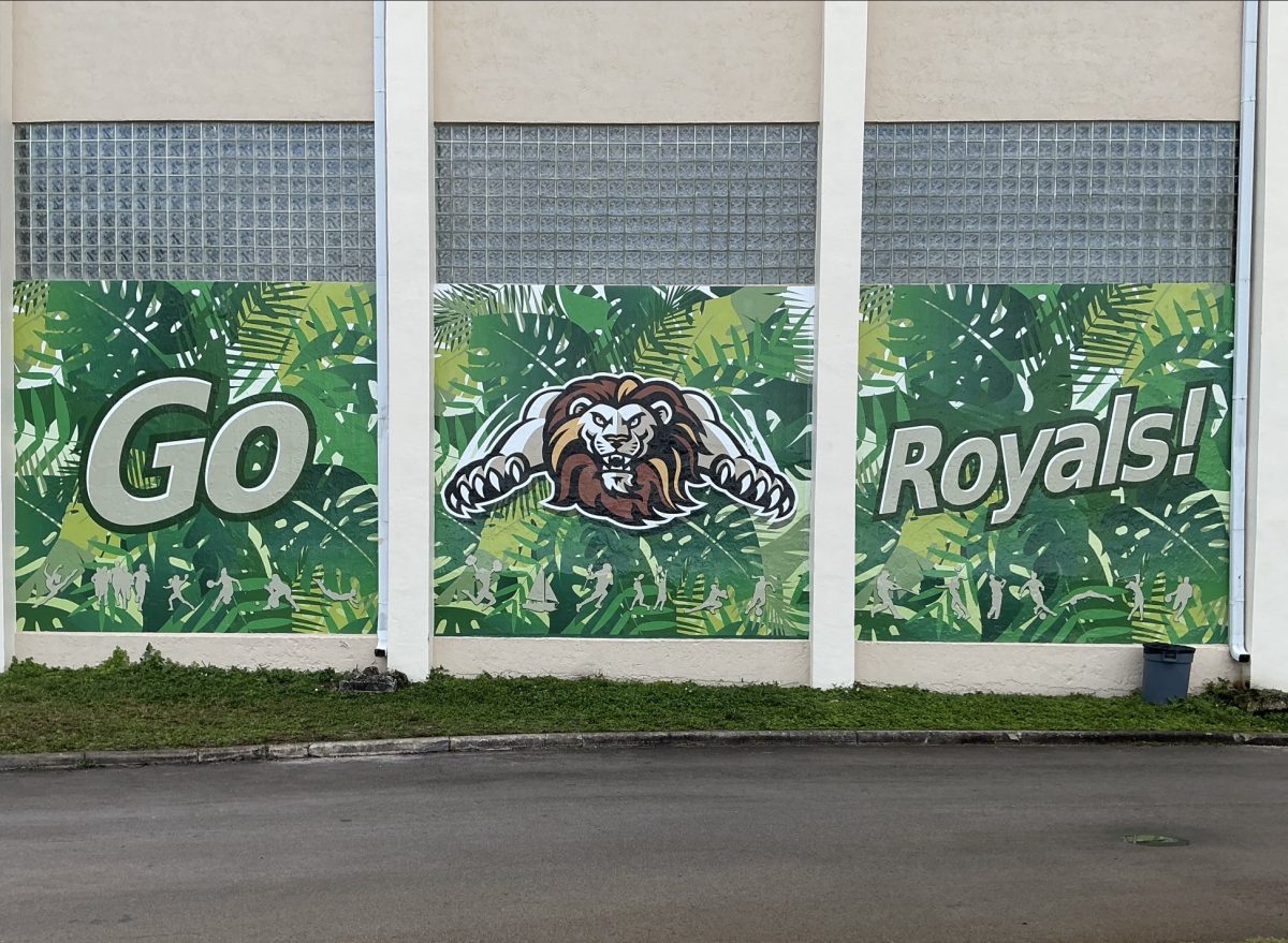 This mural captures the pride of ILS pride all year long.