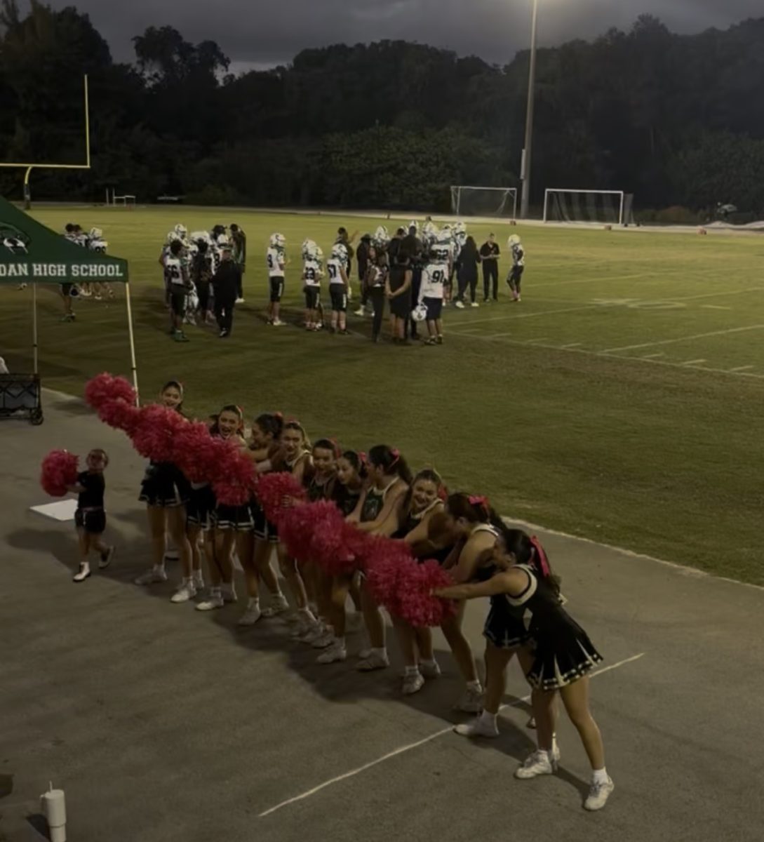 Like many ILS athletes, members of the Cheerleading Squad must balance their competitions/practices with other responsibilities such as academics, and still try to organize themselves enough to assure a good night's sleep.