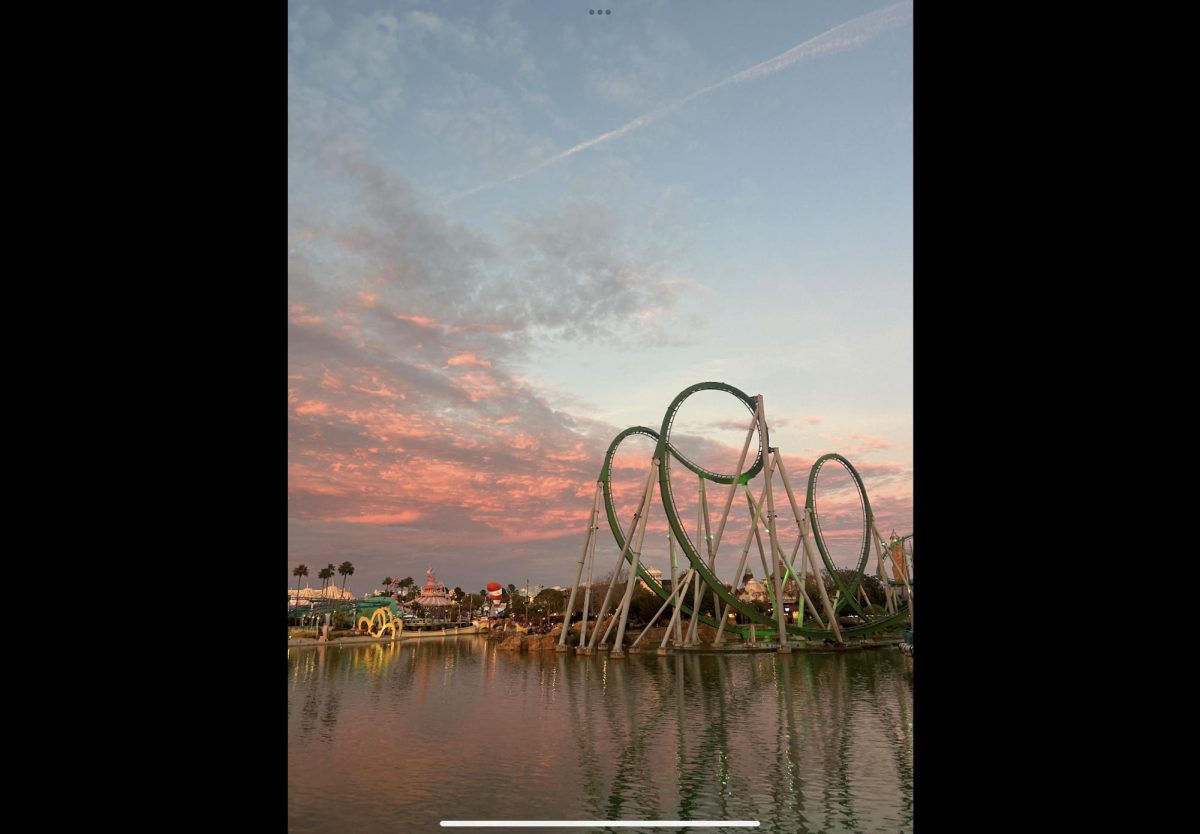 Captured during twilight over the Christmas break, this image of one of the many thrilling rides at Universal represents just a fraction of this vast imaginary kingdom.