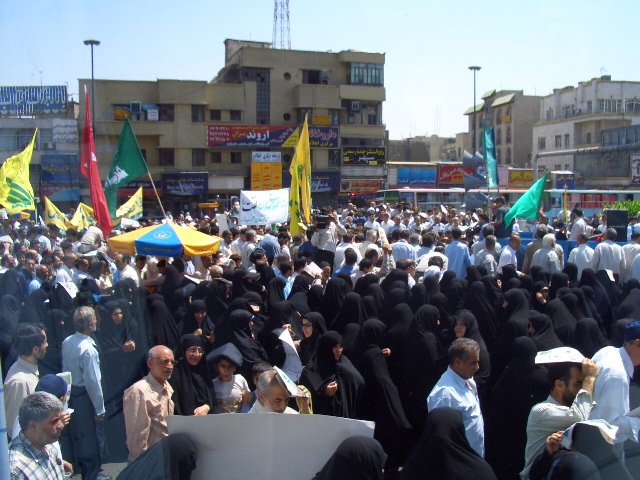 A womens’ rights protest in Iran on July 29, 2006, is just one of many past examples of Iranians taking to the streets to demand reform.