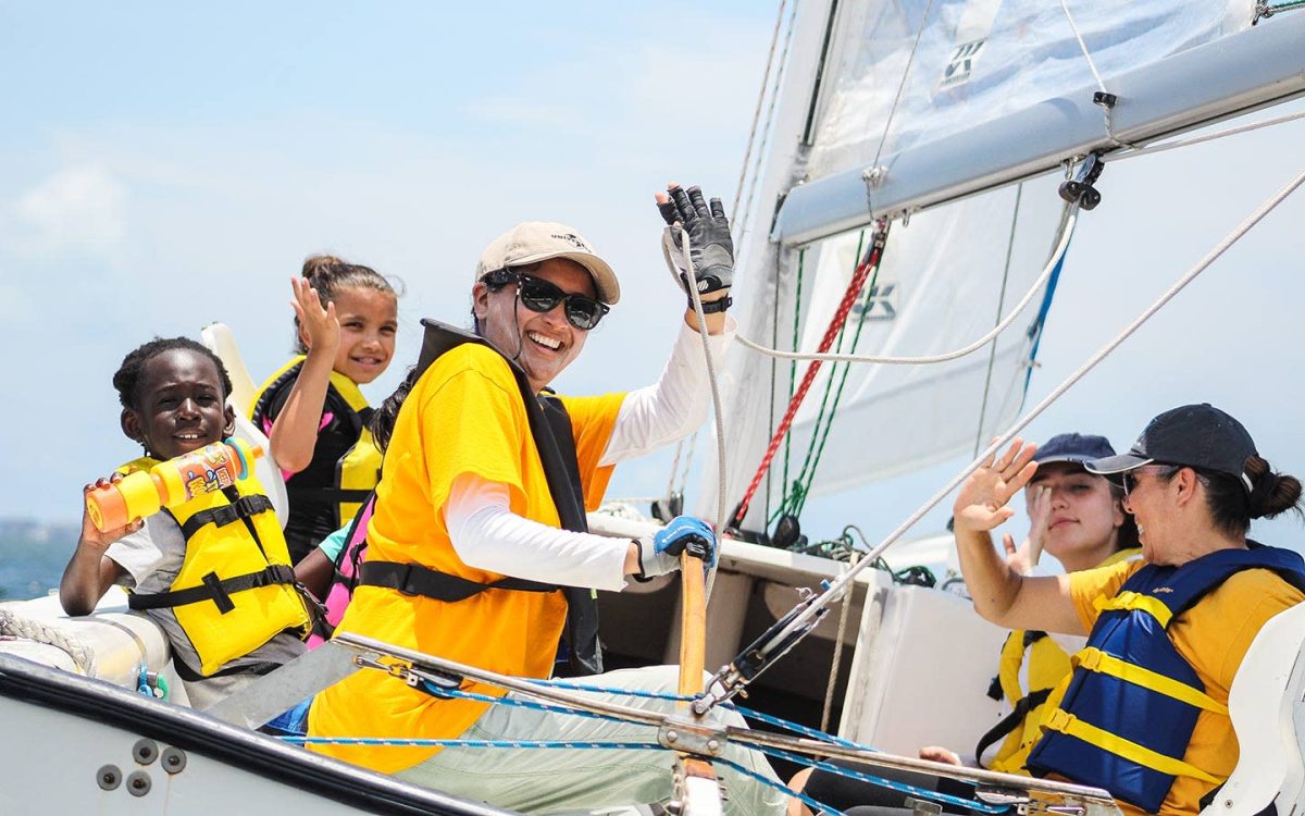 Volunteers and participants at Shake-a-Leg get to experience sailing off the coast of Coconut Grove.