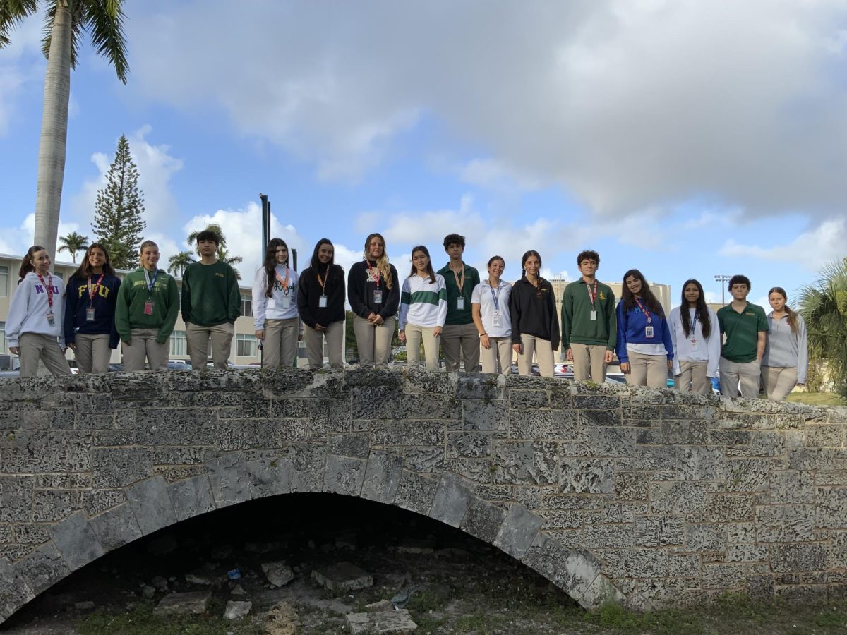 Right now this is the entire Royal Courier. Three students were sidelined mid-year due to injury, and two students joined the class for the second semester making this year one of the largest ever staffs, and one of the most filled with changes.