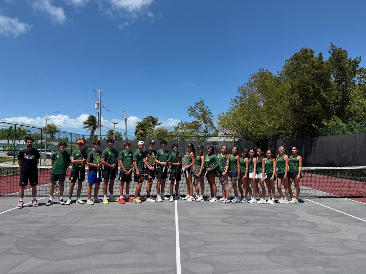 ILS Tennis Team played against Key West Senior High at Key West yesterday. 