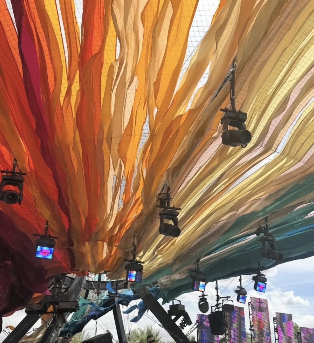 Visuals and music collide under a sky of color at Coachella where art and politics become one powerful message.