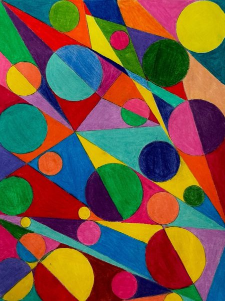 Displaying original art work like this painting by ILS student Sophie Dourado, the Metropolitan Museum of Art is also known for its annual fundraiser, the Met Gala.