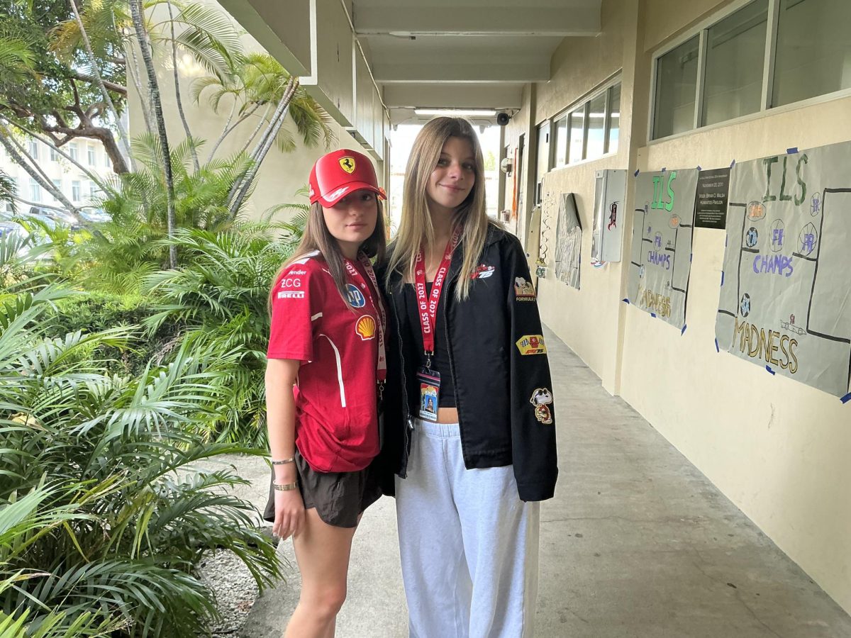 Students of the senior class gear up their engines with F1 outfits for Hoco week.