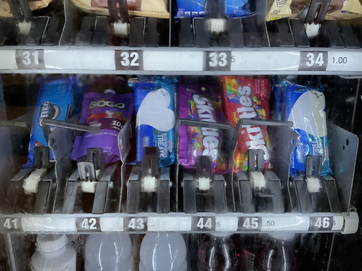 Candy varieties to choose from can be found at one of the many vending machines on the ILS campus.