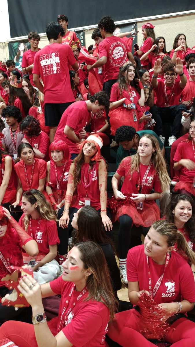 The class of 2027 kicks off the annual Homecoming Pep Rally.