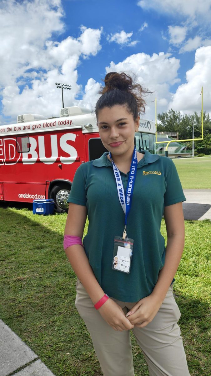 Eva's entire family has at one point or another received and benefitted from a blood transfusion which is why she is committed to donating.